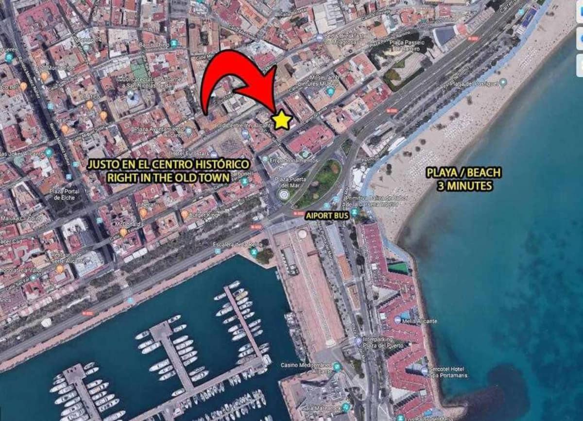 Apartment In Alicante Downtown/El Postiguet Beach Bagian luar foto
